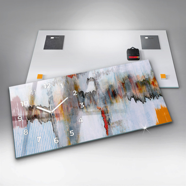 Horloge rectangulaire horizontale Abstraction