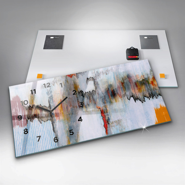 Horloge rectangulaire horizontale Abstraction