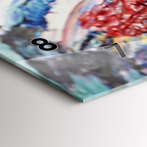 Horloge rectangulaire horizontale 'Fragment d''une œuvre d''art à l''huile'