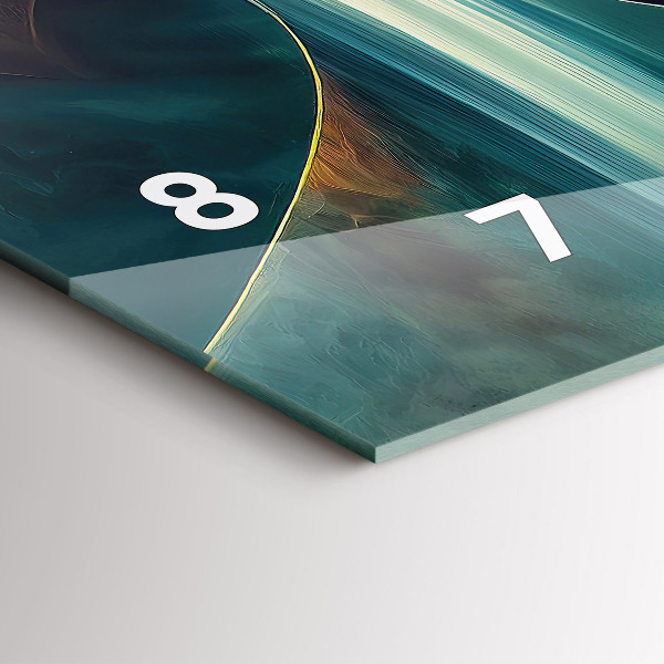 Horloge murale horizontale 'Arrière-plan d''une cascade qui coule'