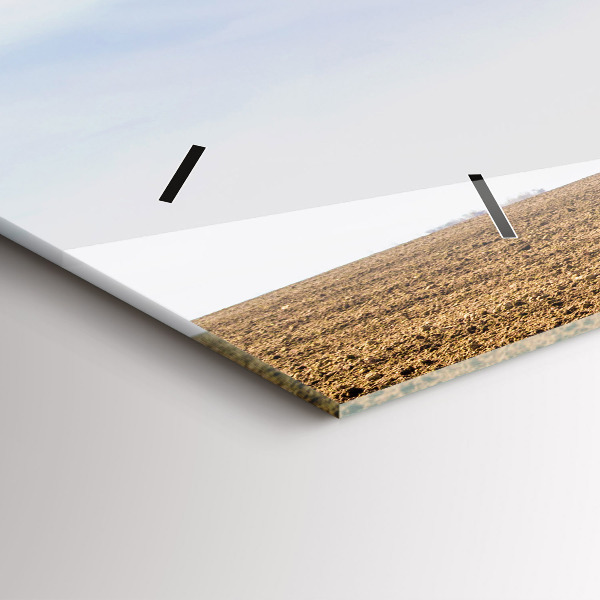 Horloge rectangulaire horizontale Un agriculteur sur un tracteur