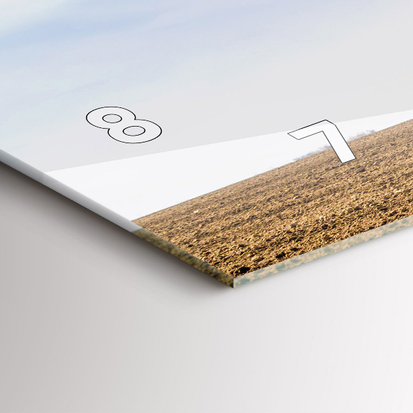 Horloge rectangulaire horizontale Un agriculteur sur un tracteur