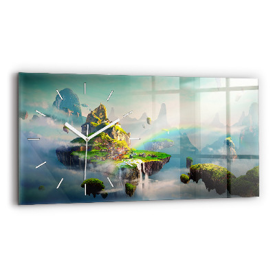 Horloge rectangulaire horizontale Scènes fantastiques de style chinois