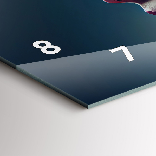 Horloge murale horizontale Émotions femme abstraite