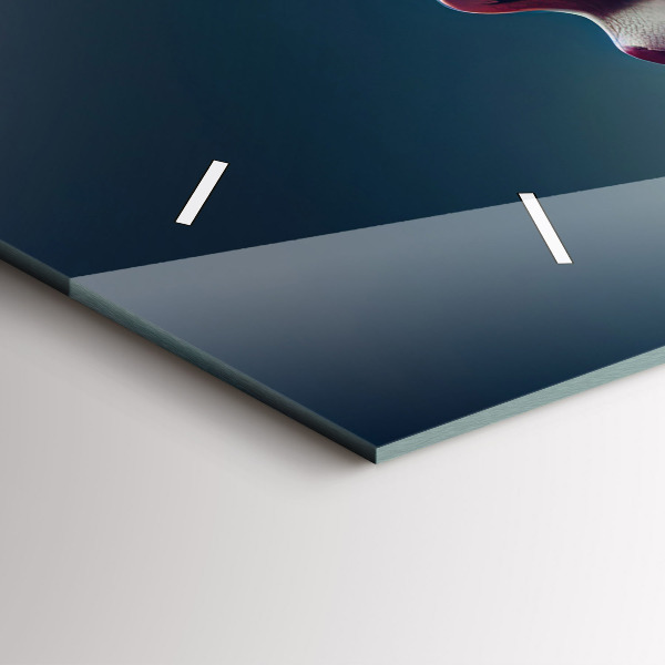 Horloge murale horizontale Émotions femme abstraite