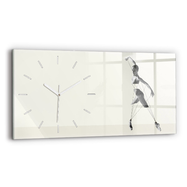 Horloge murale horizontale Danseuse abstraite