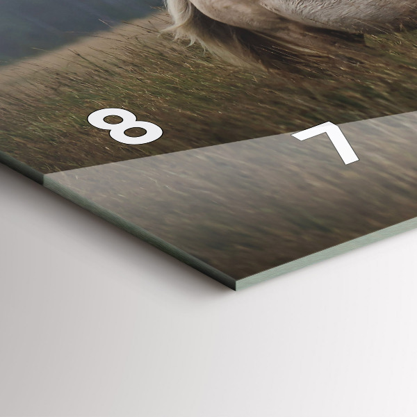 Horloge murale horizontale Chevaux au galop