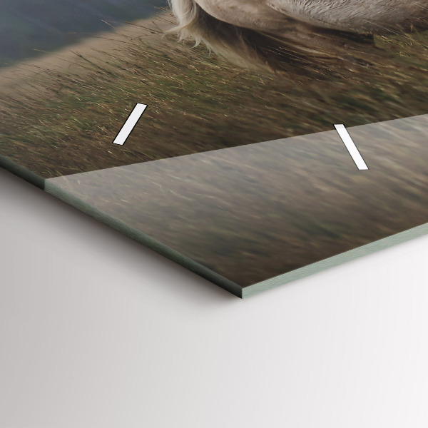 Horloge murale horizontale Chevaux au galop