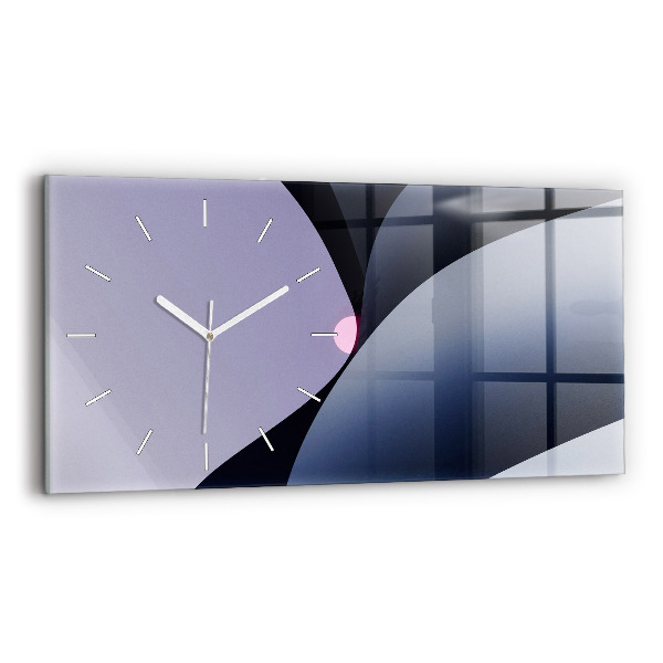 Horloge rectangulaire horizontale Soleil abstrait