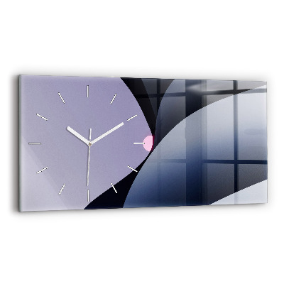 Horloge rectangulaire horizontale Soleil abstrait