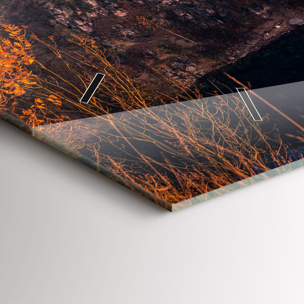 Horloge murale horizontale Cracovie lac Zakrzówek automne