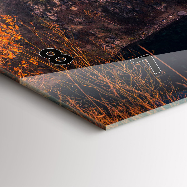 Horloge murale horizontale Cracovie lac Zakrzówek automne