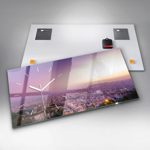 Horloge murale horizontale Bunkers El Carmel de Barcelone