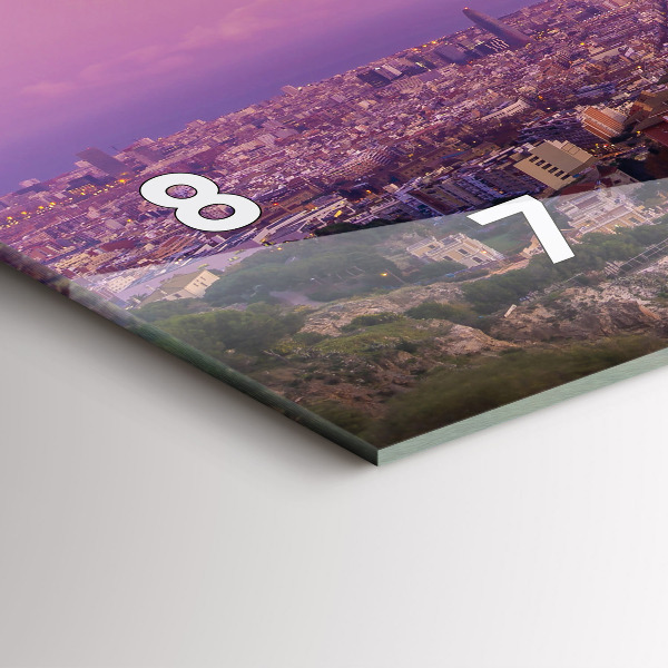 Horloge murale horizontale Bunkers El Carmel de Barcelone