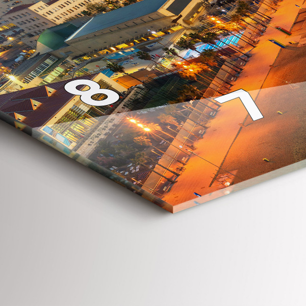 Horloge rectangulaire horizontale Plage de Barcelone