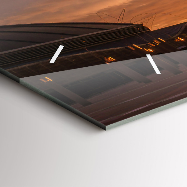 Horloge murale horizontale Parc olympique de Barcelone