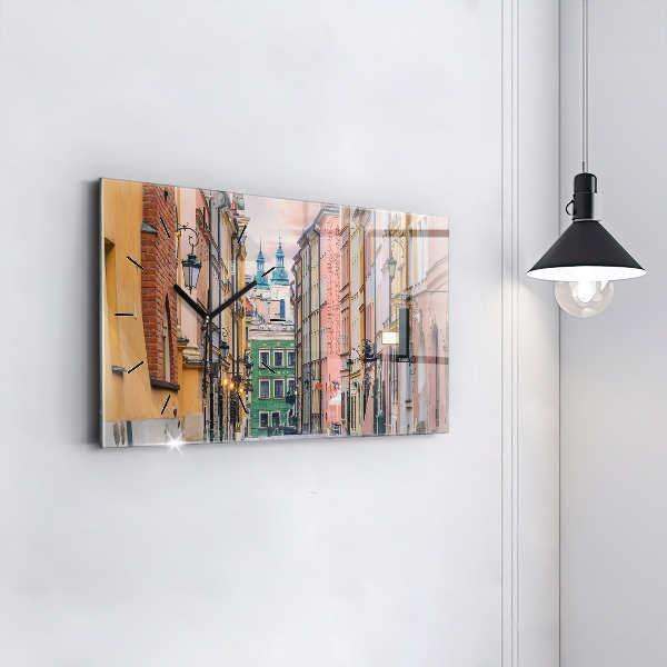 Horloge rectangulaire horizontale Vieille ville de Varsovie