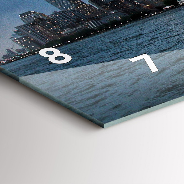 Horloge murale horizontale Panorama de la ville de New York