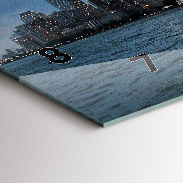 Horloge murale horizontale Panorama de la ville de New York