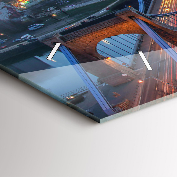 Horloge rectangulaire horizontale 'Wroclaw vu d''un drone'