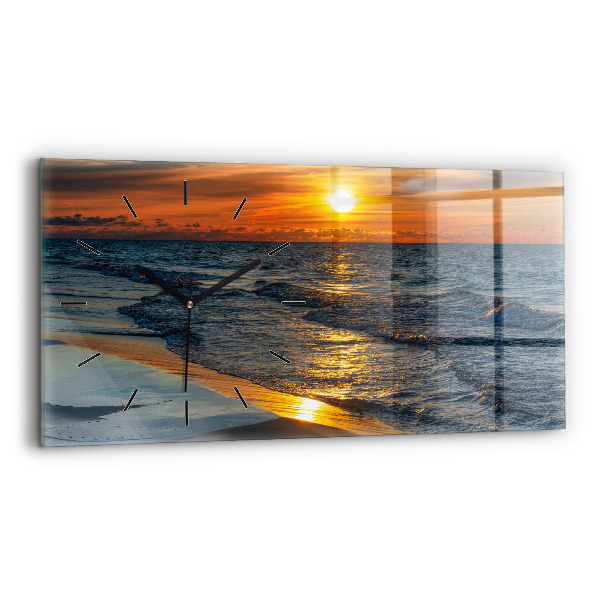 Horloge murale horizontale Władysławowo, mer Baltique