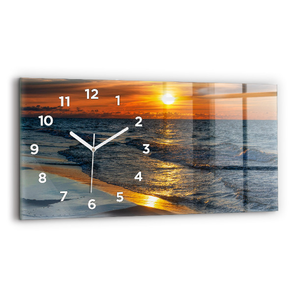 Horloge murale horizontale Władysławowo, mer Baltique