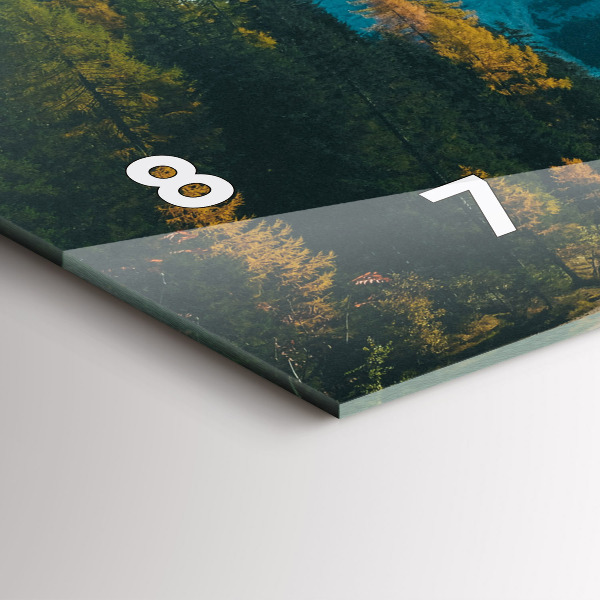 Horloge murale horizontale Montagne et rivière en Pologne