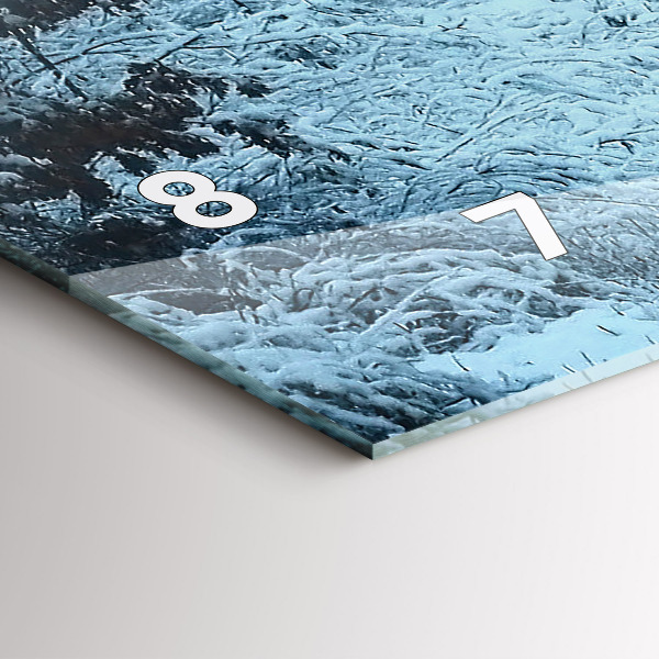 Horloge murale horizontale Cerf sur les rails