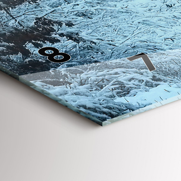 Horloge murale horizontale Cerf sur les rails