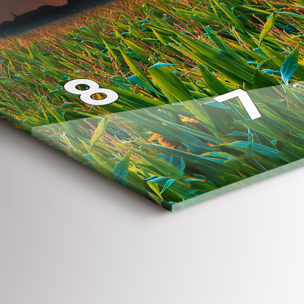 Horloge murale horizontale Tournesols dans le pré