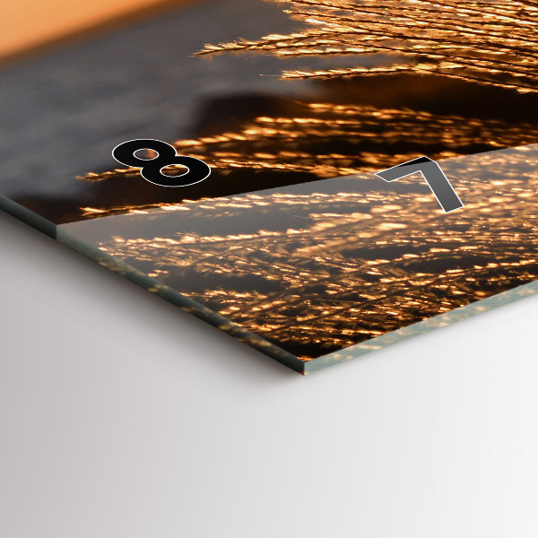 Horloge murale horizontale 'Le blé à l''heure d''or'