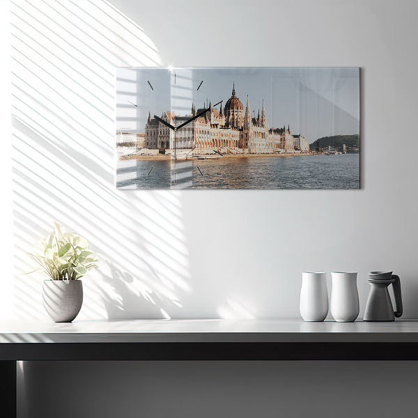 Horloge murale horizontale Parlement à Budapest