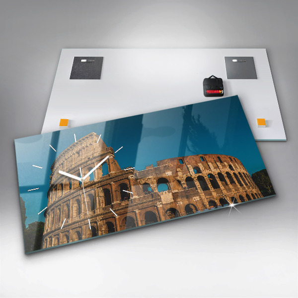 Horloge murale horizontale Le Colisée en Italie