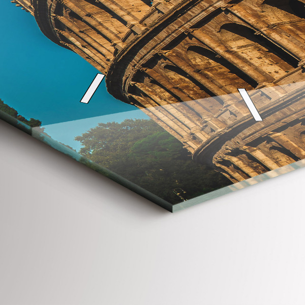 Horloge murale horizontale Le Colisée en Italie