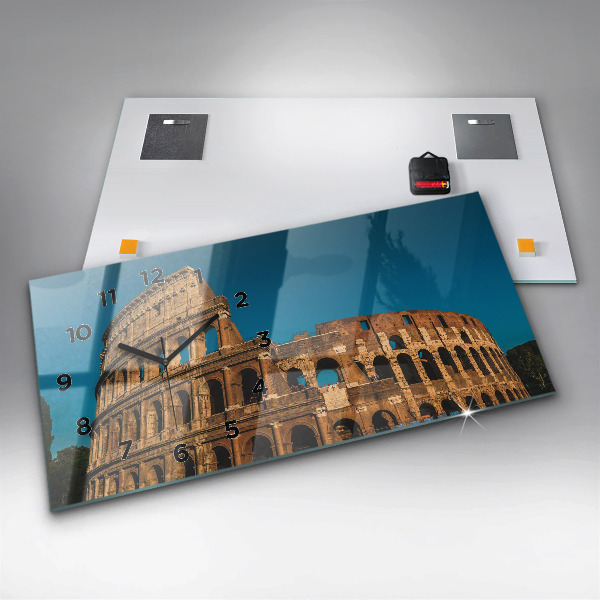 Horloge murale horizontale Le Colisée en Italie