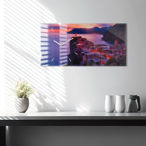 Horloge murale horizontale 'L''inscription Souvenirs'