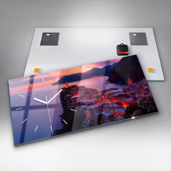 Horloge murale horizontale 'L''inscription Souvenirs'