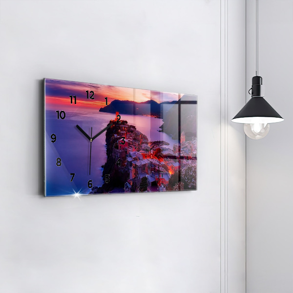 Horloge murale horizontale 'L''inscription Souvenirs'