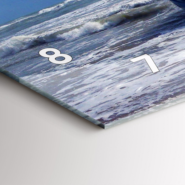 Horloge murale horizontale Embarcation coulée