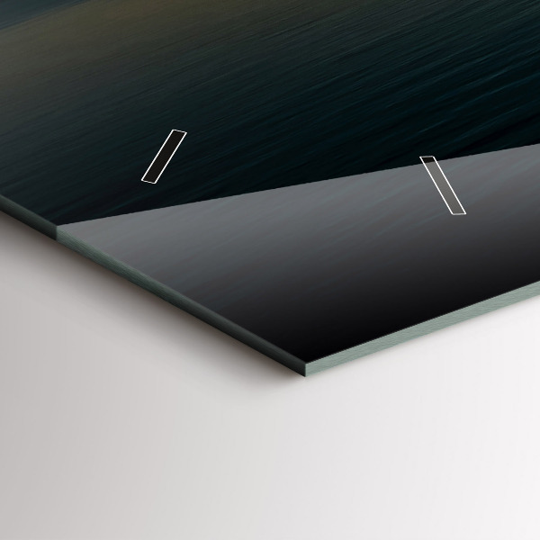 Horloge murale horizontale Paysage au lever du soleil