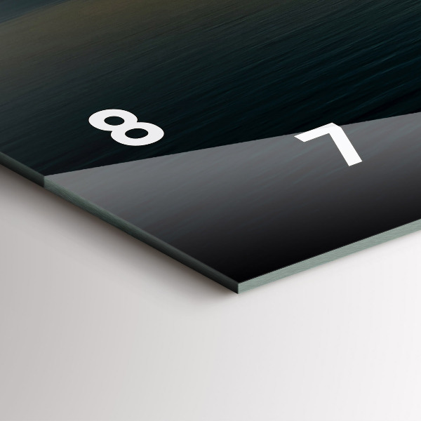 Horloge murale horizontale Paysage au lever du soleil