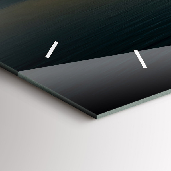 Horloge murale horizontale Paysage au lever du soleil