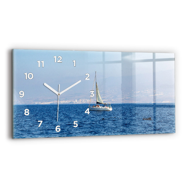 Horloge murale horizontale Yacht à Tenerife