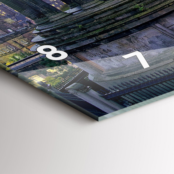 Horloge murale horizontale Édimbourg depuis Calton Hill