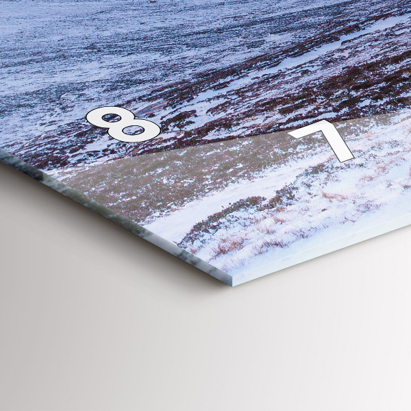 Horloge murale horizontale Chalet à la montagne