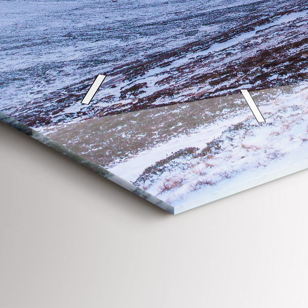 Horloge murale horizontale Chalet à la montagne