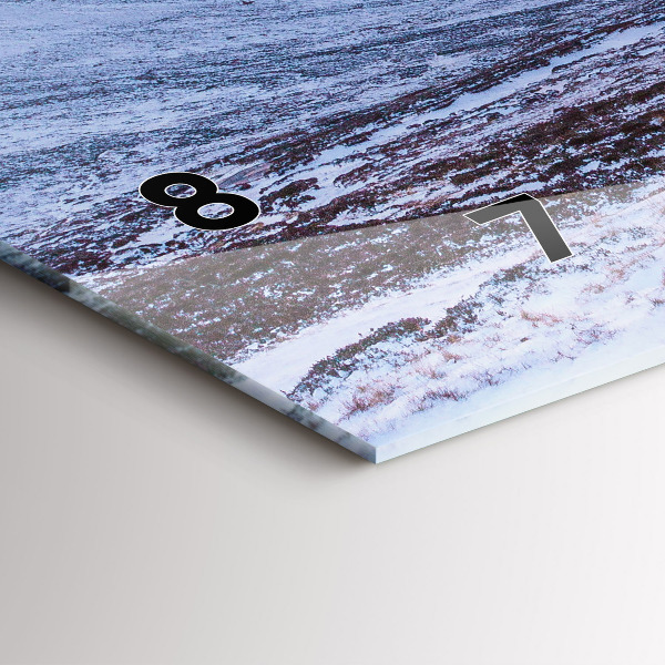 Horloge murale horizontale Chalet à la montagne