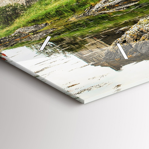 Horloge murale horizontale 'Château d''Eilean Donan Écosse'