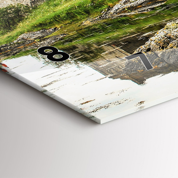 Horloge murale horizontale 'Château d''Eilean Donan Écosse'