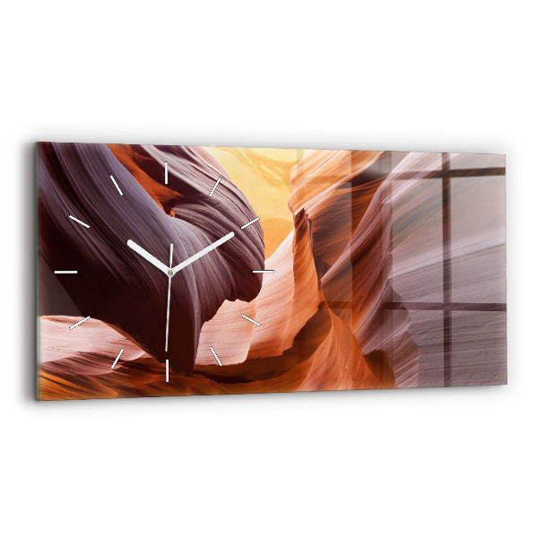 Horloge murale horizontale Antelope Canyon